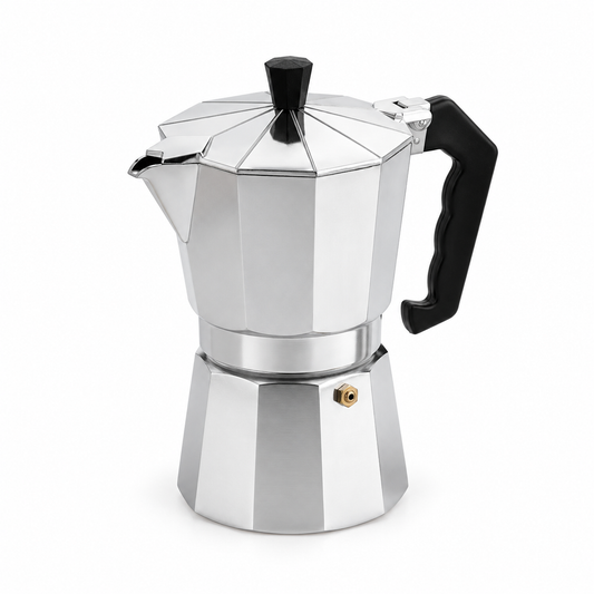 Cafetera Italiana Moka Aluminio 60 ML 1 Taza Plata
