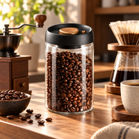 Recipiente Hermetico al Vacío para Cafe en Vidrio 900 ml