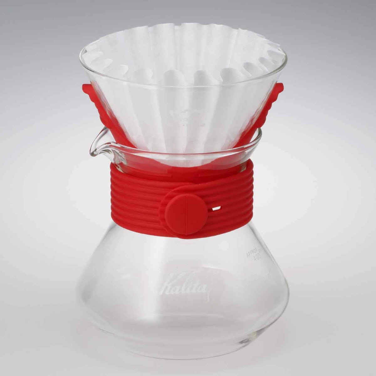 Kit Cafe Metodo Kalita Wave con Server y Filtros Color Rojo