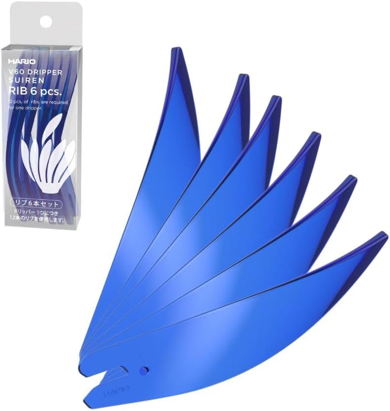Hario SUIREN Ribs-6 Juego de 6 Piezas para Repuesto Multicolor