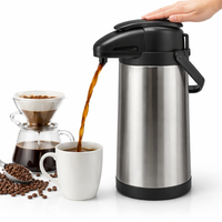 Termo Térmico Bomba para Café 1.9L Acero Inoxidable