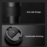 Combo Termo Doble fondo Negro 500ml + Cafe Insignia RASGOS 250g