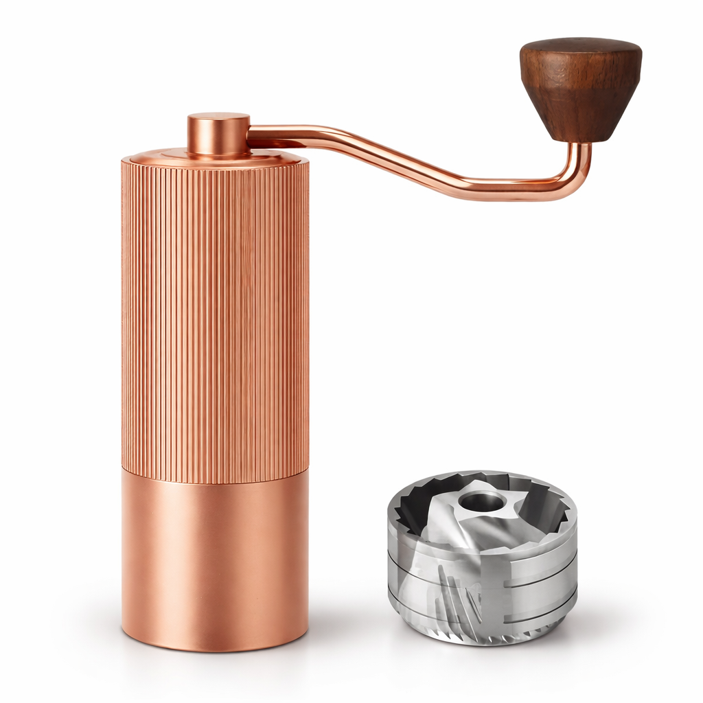 Molino Manual Profesional Ajustable Clics Conico Acero Inoxidable 304 Oro Rosa