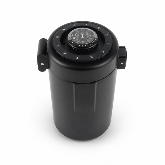 Recipiente Hermetico Profesional para Cafe 600 ml con Indicador de Fecha y Humedad