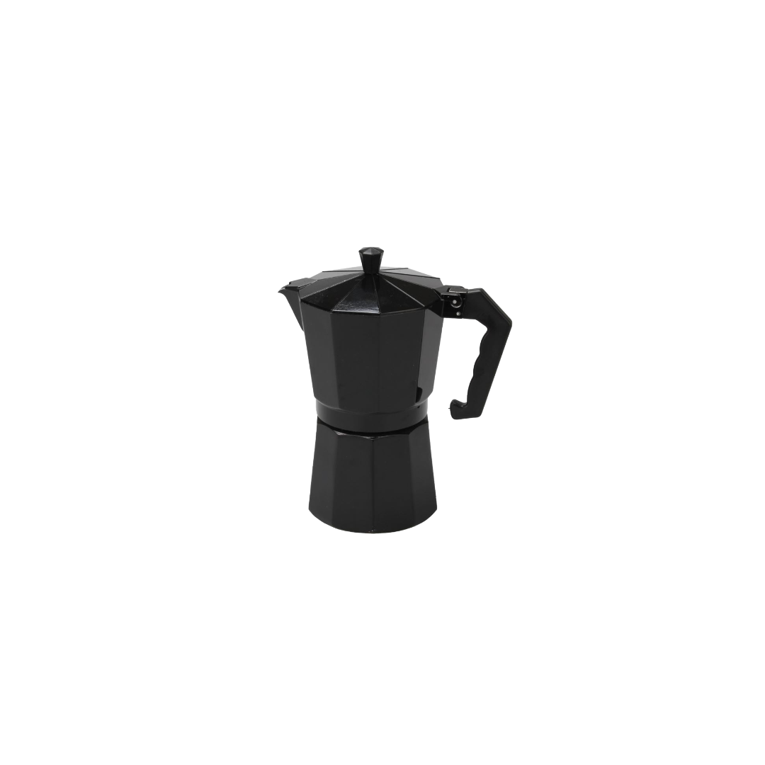 Cafetera Italiana Aluminio Moka Negra Tradicional 3/6/9 Tazas