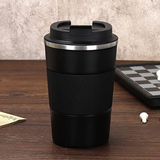 Combo Termo Doble fondo Negro 500ml + Cafe Insignia RASGOS 250g