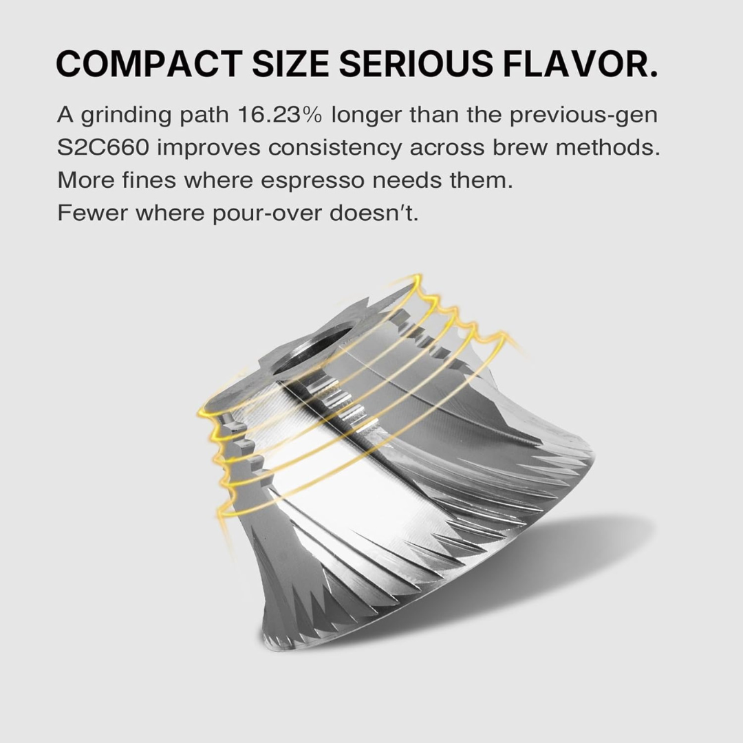 TIMEMORE C5 PRO – Molino Manual de Competencia con Ajuste de Precisión y Mango Plegable