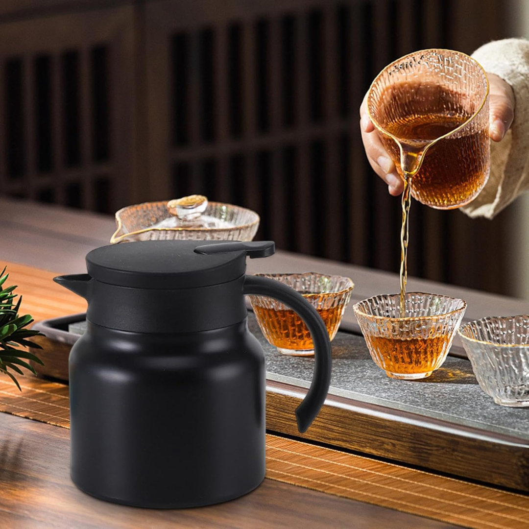 Termo Tetera Infusor Negro 1 Lt Jarra Térmica 1000ml