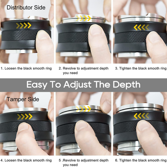 Manipulador Tamper y Distribuidor 2 en 1 para Máquina Espresso 58mm