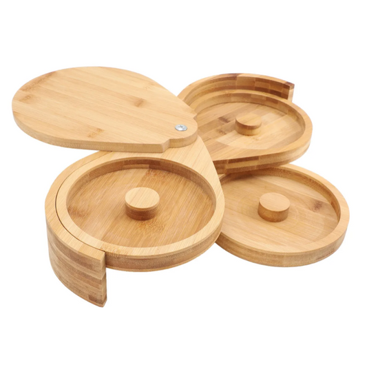 Bordeador de Copas Bambu de 3 Puestos para Bartender