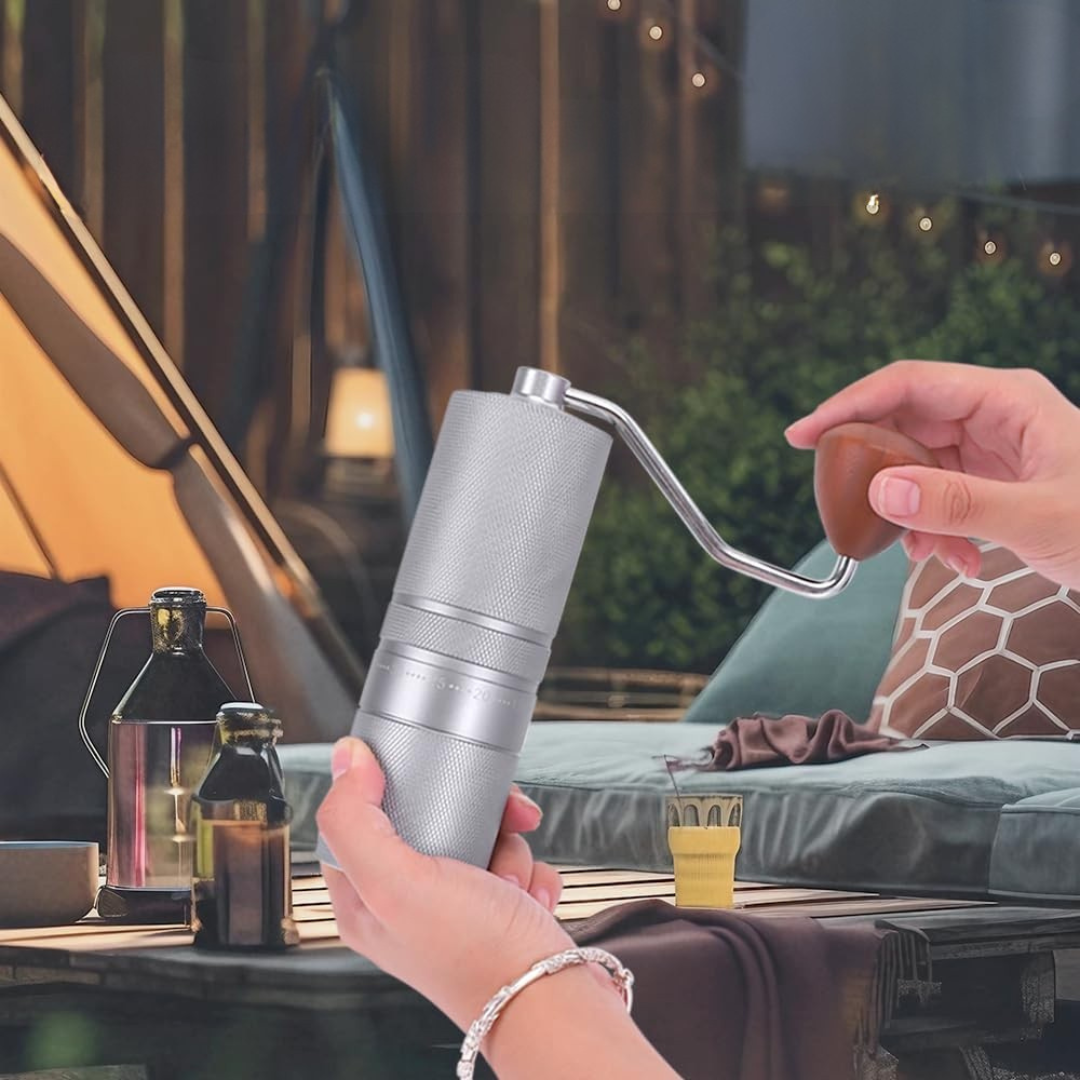 Molino Manual para Café con Ajuste Externo de Hasta 60 Niveles 30g