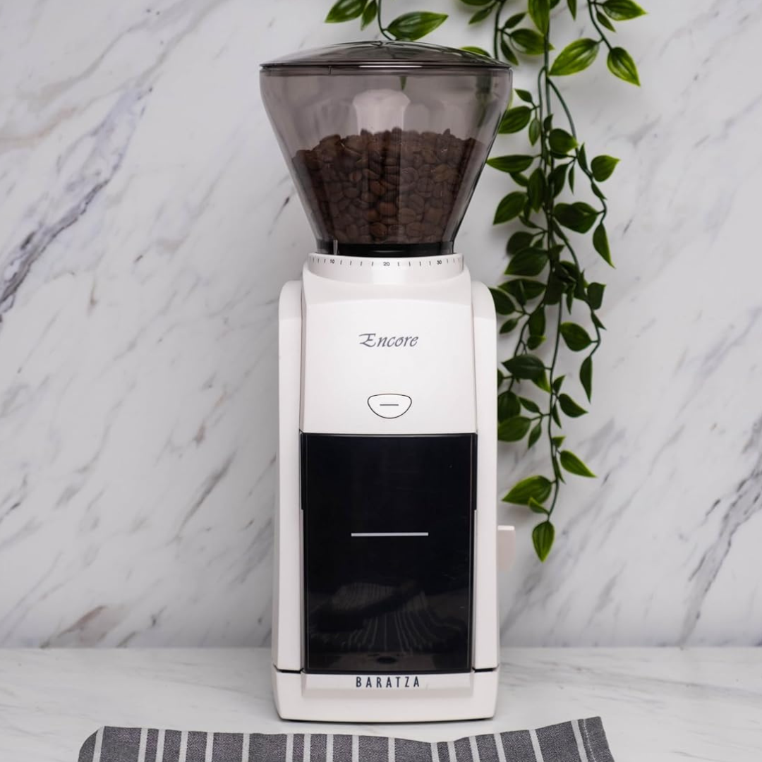 Baratza Encore Blanco Molino de Café Profesional con 40 Ajustes de Molienda