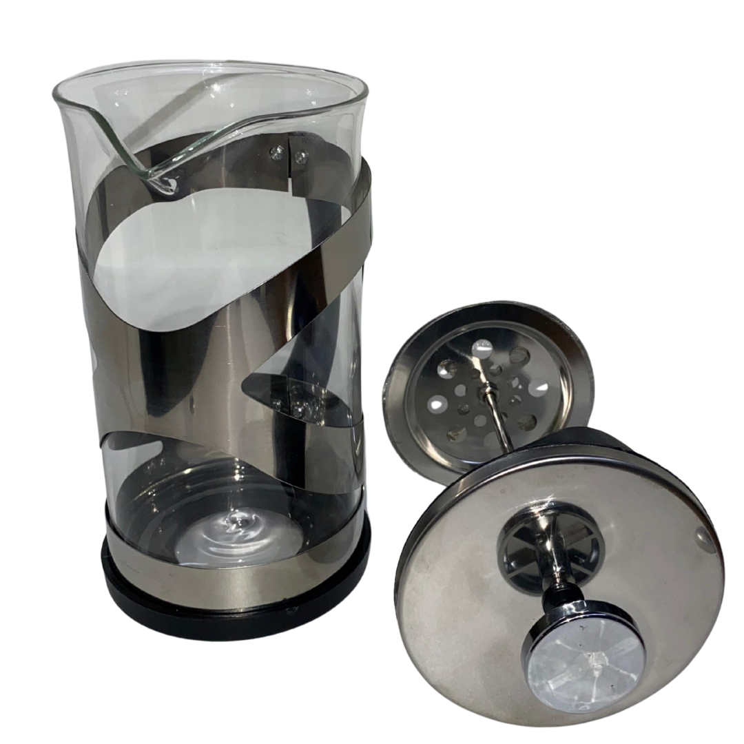Prensa Francesa Acero Inoxidable, Base Plástica y Vidrio Borosilicato 600 ml