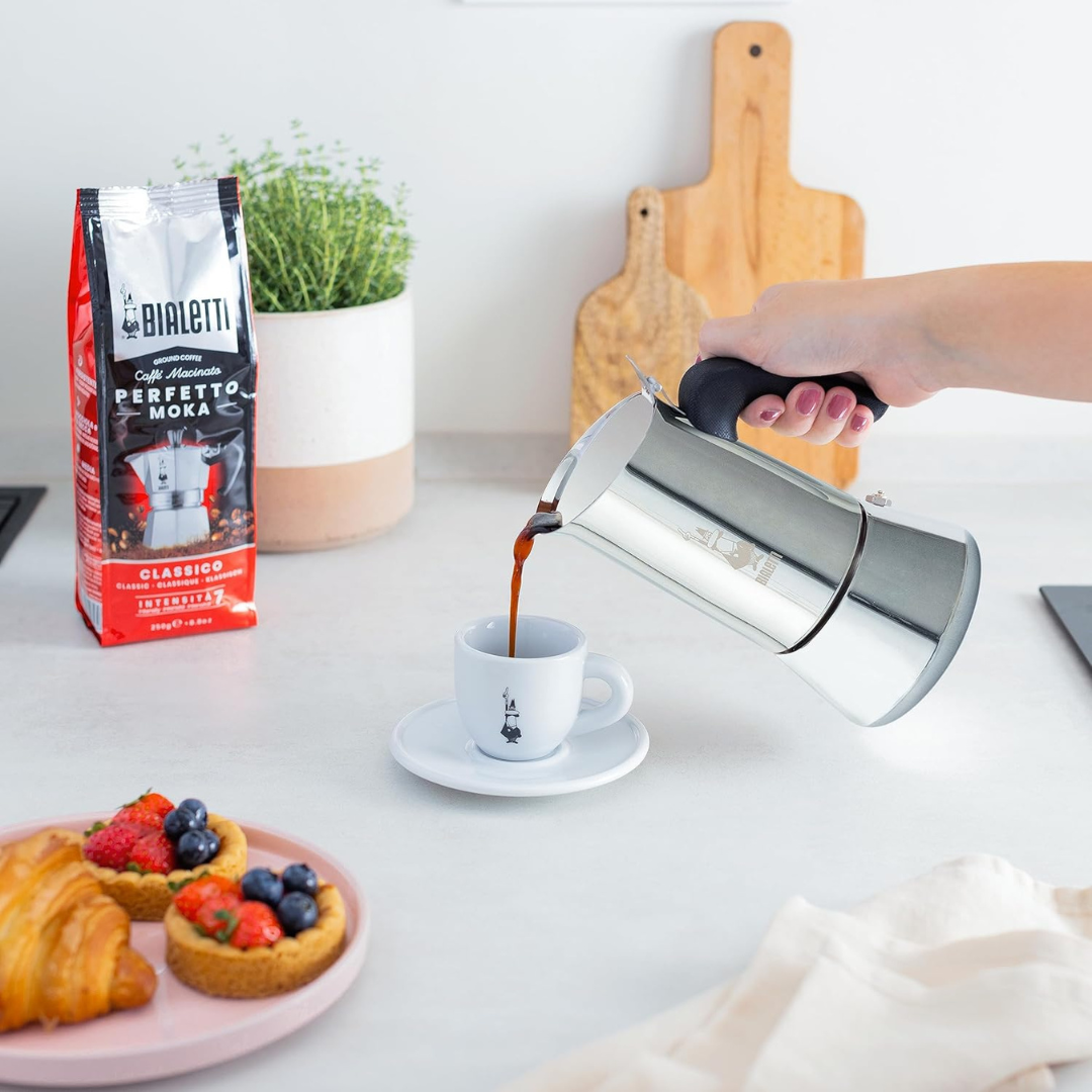 Bialetti Venus Cafetera Italiana 6Tazas Apta para Inducción Acero Inoxidable