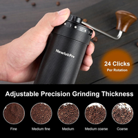 Molinillo Pro para Café NewlukPro 72 Clics Negro | Ajuste Exterior de Precisión