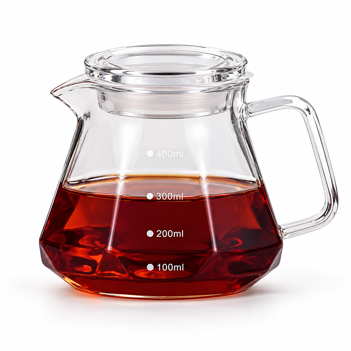 Jarra Server  para Cafe Diamante de Vidrio Borosilicato 400 ml