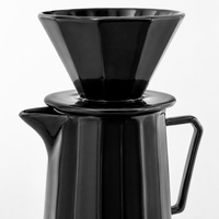 Kit Dripper Goteo Black Diamante | Cafetera Metodo V60 Ceramica con Server con Punta Fina