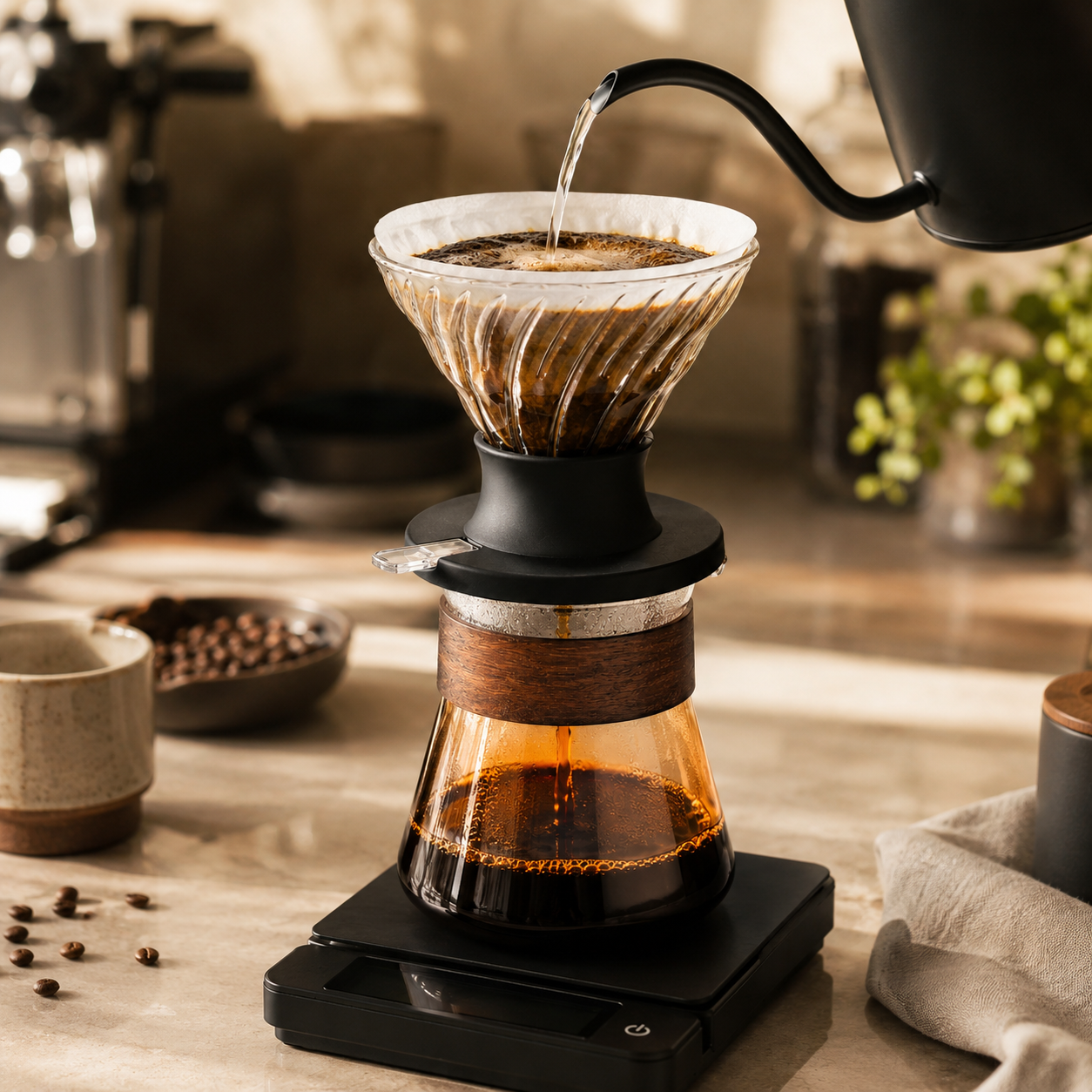 Kit V60 Cafe Metodo Tipo Hario Switch 02 Naranja Server 600 ml