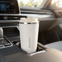 Vaso Termo Termico Compacto 380 ml Blanco para Cafe