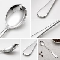 Cuchara Multiuso de Aluminio 18 cm para Cafe, Cocina y Cocteleria