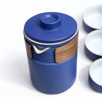 Kit Set Tetera Infusor Te Ceramico Viajero
