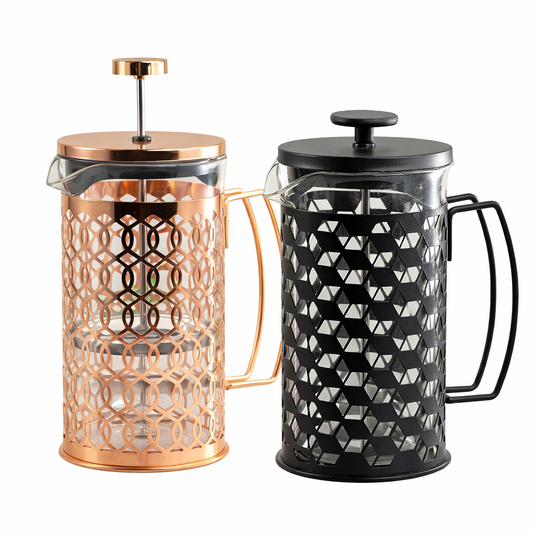 Cafetera Prensa Francesa Diseño Industrial Rustico 600ml