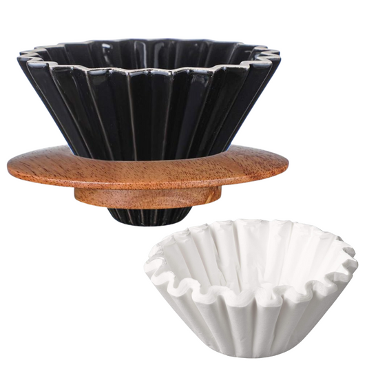 Combo Dripper Origami Negro #02 + Filtros x50