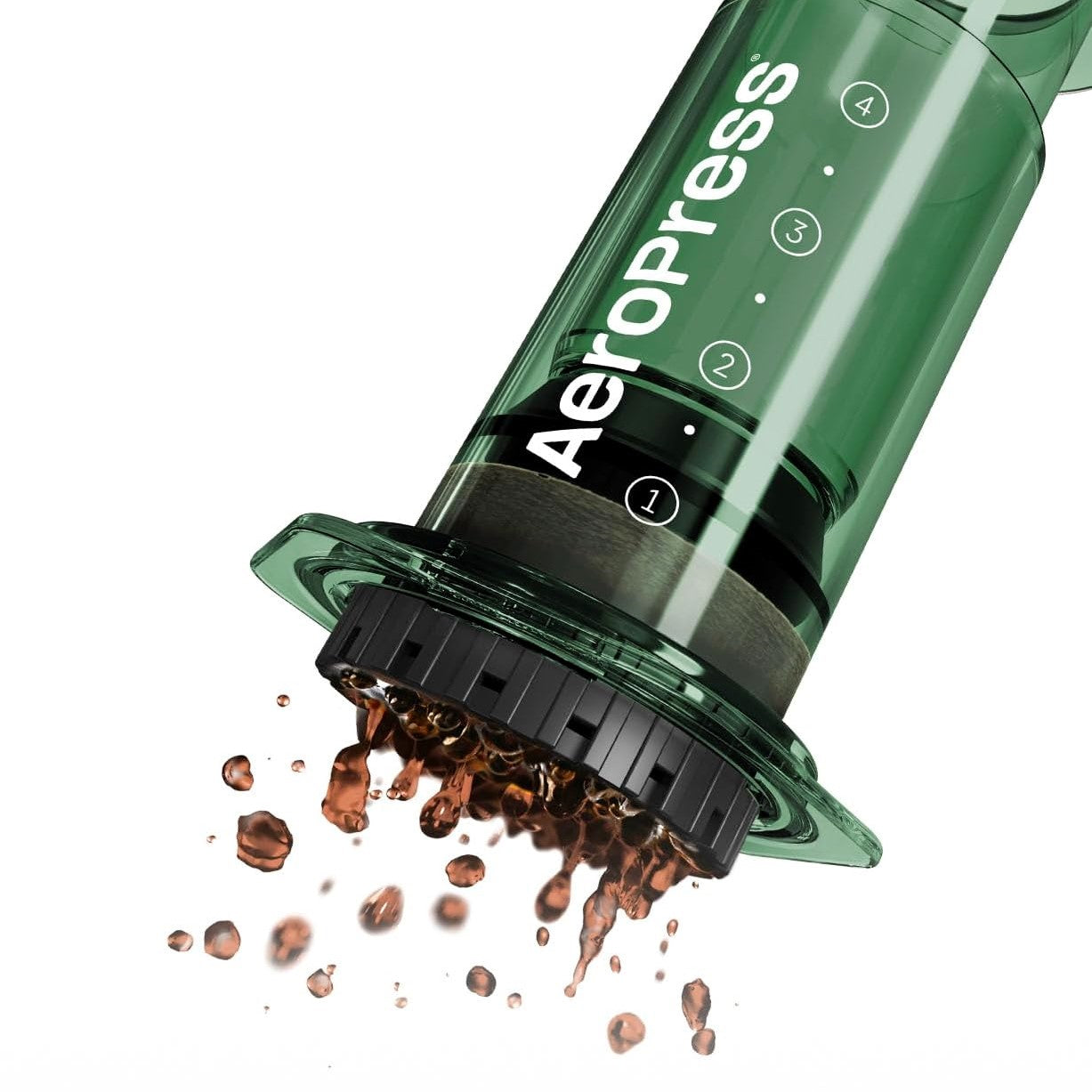 AeroPress Clear Original Verde  4 Tazas Café Espresso con Cuerpo