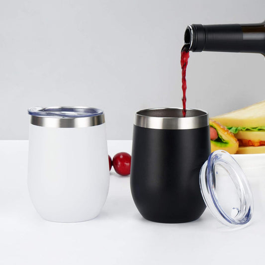 Vaso Térmico 350 ML Negro: Estilo y Elegancia en Cada Sorbo. Perfecto para Añadir un Toque de Lujo a tus Bebidas Diarias.