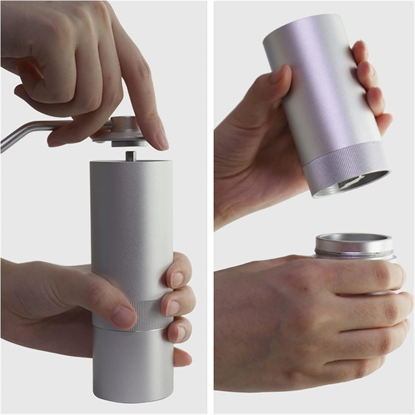 Molino Profesional Manual Muelas en Acero Inoxidable para Café