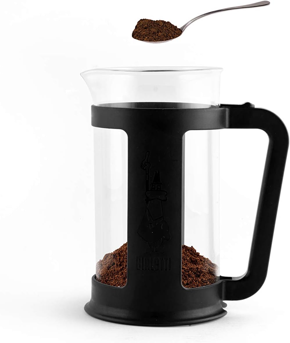 Cafetera Prensa Francesa Negra Bialetti 1 Litro
