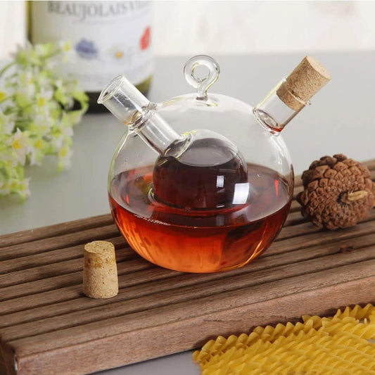 Server Botella Cold Brew Italiana Redonda 2 en 1 de Vidrio Borosilicato