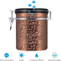 Recipiente Hermético Mixpresso Bronce 500g Acero Inoxidable