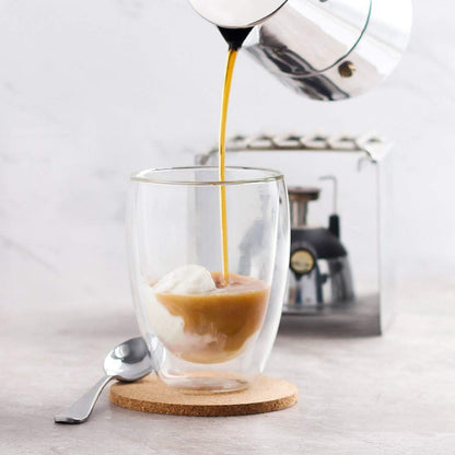 Vaso Largo Cristal Borosilicato 350 ml Doble Pared