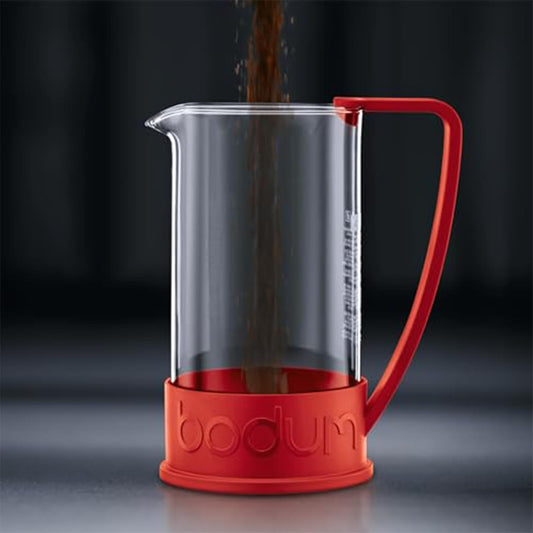 Cafetera Prensa Francesa Bodum Brazil Roja 1000ml
