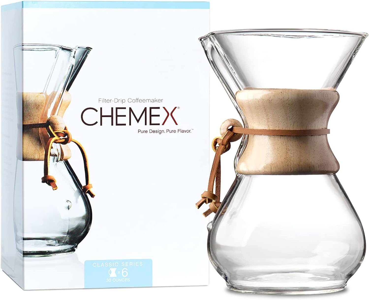 Garantizada CHEMEX®: Con una garantía de 180 días, puedes estar seguro de que tu cafetera CHEMEX® te proporcionará muchas tazas de café delicioso.