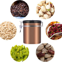 Recipiente Hermético Mixpresso Bronce 500g Acero Inoxidable