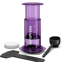 Cafetera AeroPress Clear Manual Original Morada 4 Tazas  240ml Portátil