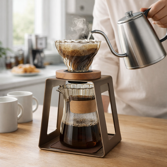 Kit Elegante Cafe V60 con Base Dripper y Server