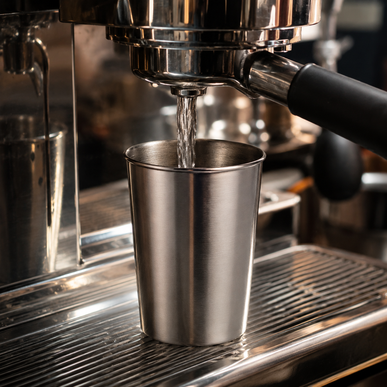 Vaso Metálico 300 ml para Catación y Servicio de Café