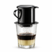 Cafetera Dripper Vietnamita Negro Brillante Viajera