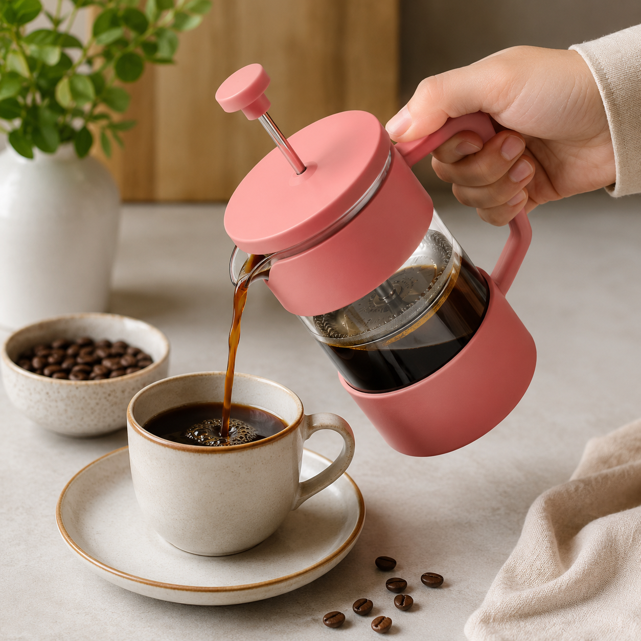 Metodo Cafe Prensa Francesa Salmon 350 ml