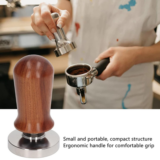 Tamper Apisonador Acero y Madera 58mm