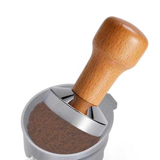 Tamper para Café Madera y Acero 58mm Espresso Barista
