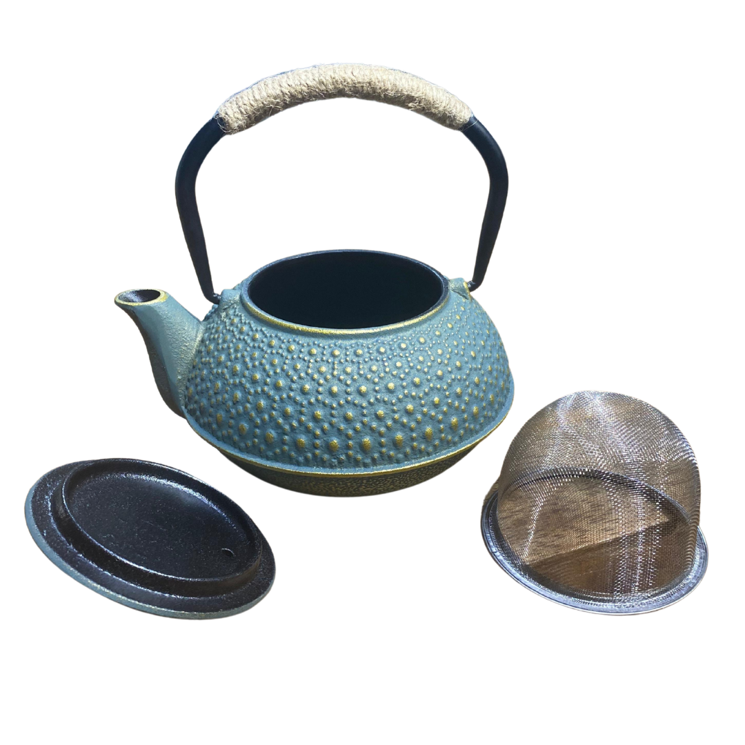 Tetera de Hierro Fundido Verde con Infusor 500Ml