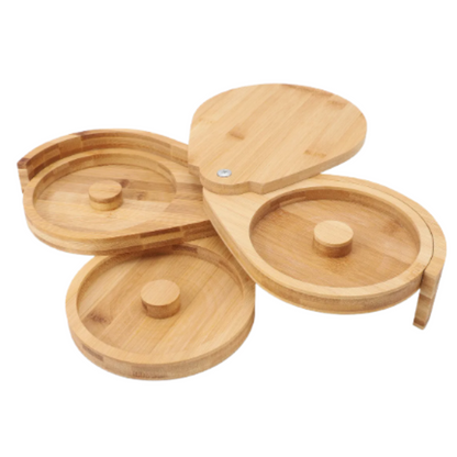 Bordeador de Copas Bambu de 3 Puestos para Bartender