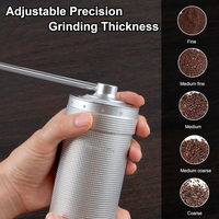 Moledor para Café Profesional Plateado NewlukPro Ajustable Exterior de Exactitud