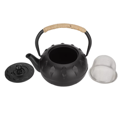 Tetera En Hierro Fundido Negro con Infusor Estilo Japonés 400ml