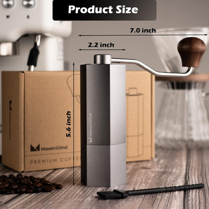 Moledor para Café Gris Ajustable Acero Inoxidable 35gr