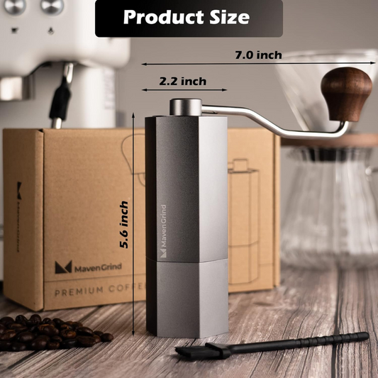 Moledor para Café Gris Ajustable Acero Inoxidable 35gr